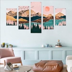 5 Pcs Mountain Tapestries